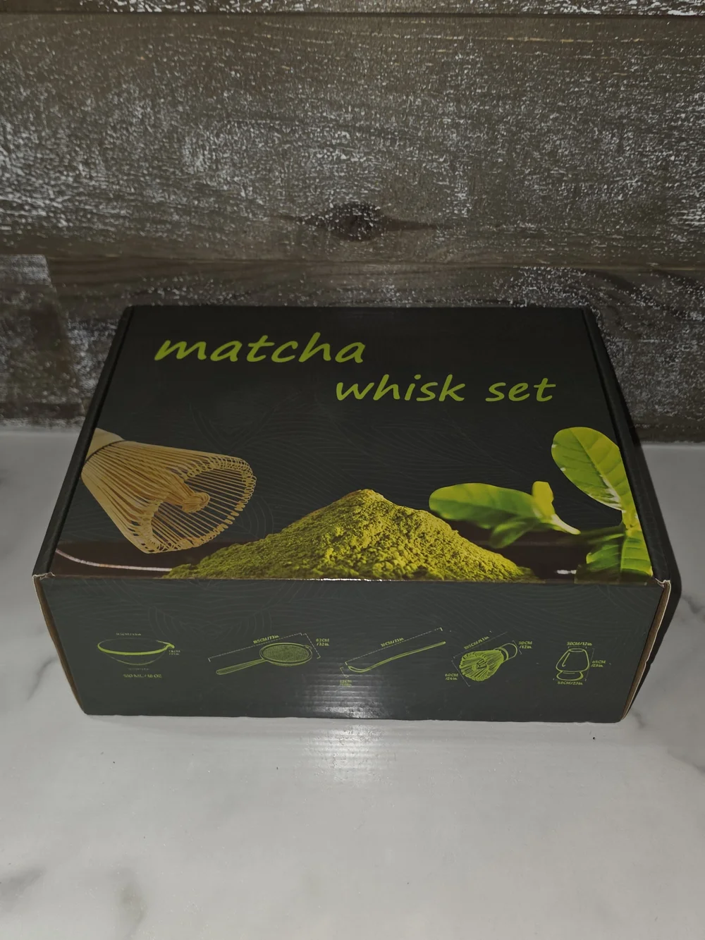 Matcha Whisk Set - Green and Black